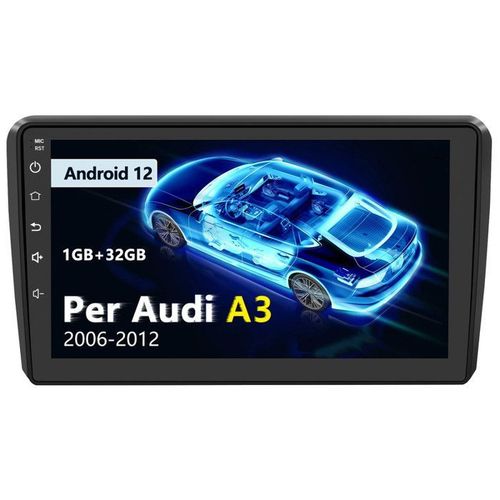 Awesafe Autoradio Android 12 Pour Audi A3/S3/Rs3 2012-2020 1go+32go 9'' Écran Tactile Avec Carplay Android Auto Gps Wifi
