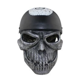 Accessoire Airsoft Paintball Masque Qualité Fibre De Verre Protection Grille Grillage Visage Crâne Déguisement Cosplay Costume Fête Spectacle Soirée Collection