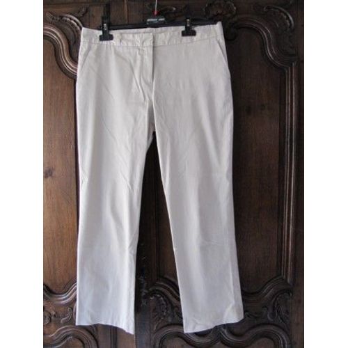 Pantalon Caroll Coton 42 Beige