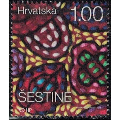 Croatie 2018 Oblitéré Used Détail De Costume Traditionnel Sestine Y&t Hr 1225 Su