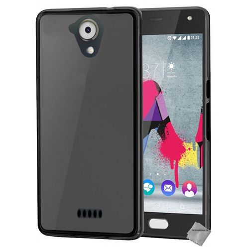 Housse Etui Coque Pochette Silicone Gel Fine Pour Wiko U Feel Lite + Verre Trempe - Gris