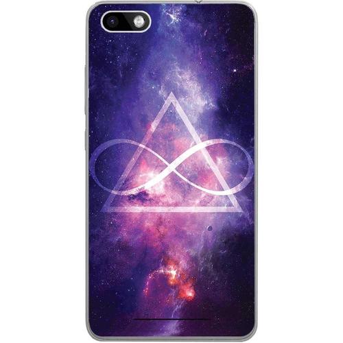 Etui Coque Housse Design Wiko Lenny 3en Silicone Gel Protection Arrière - Infinity Galaxy