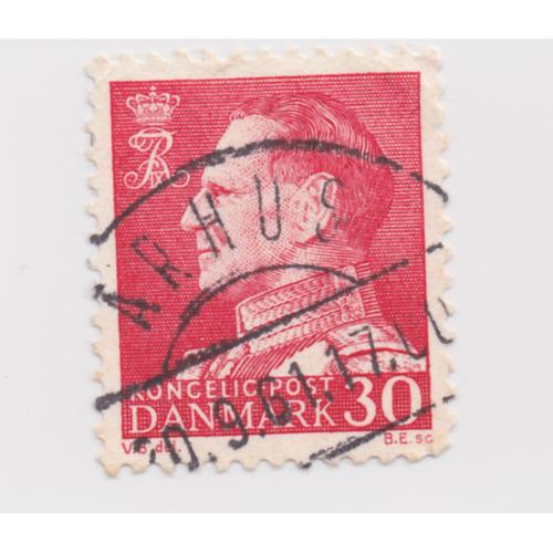 Timbre Royaume Du Danemark : Fréderic I X, 30 