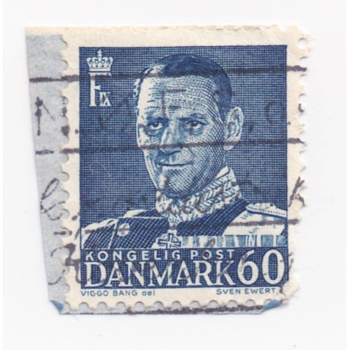 Timbre Royaume Du Danemark : Fréderic I X, 60