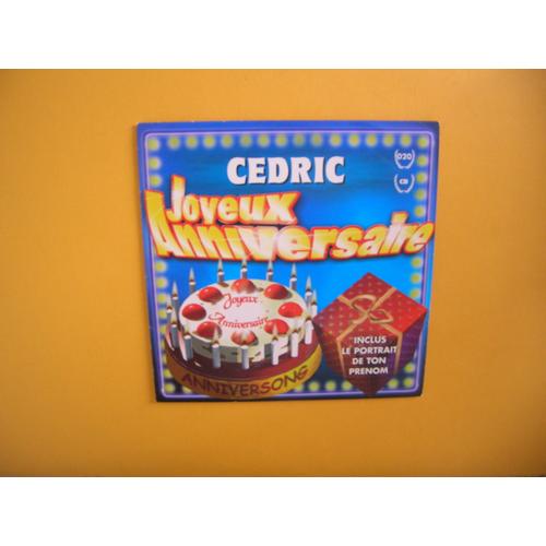 Cedric Cd Single Joyeux Anniversaire Cd Rakuten