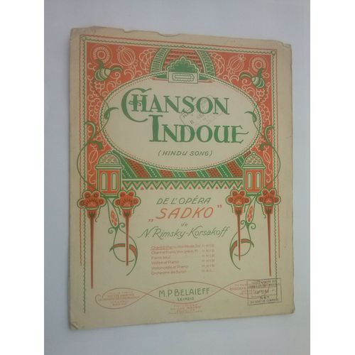 Chanson Indoue De L'opéra Sadko