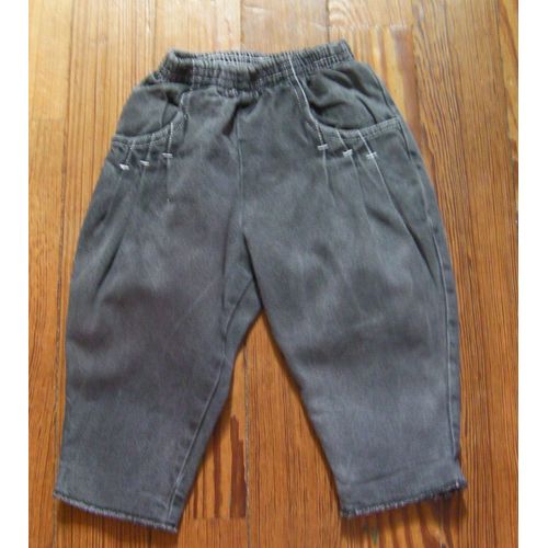 Jean Gris Coton - Taille 12 Mois