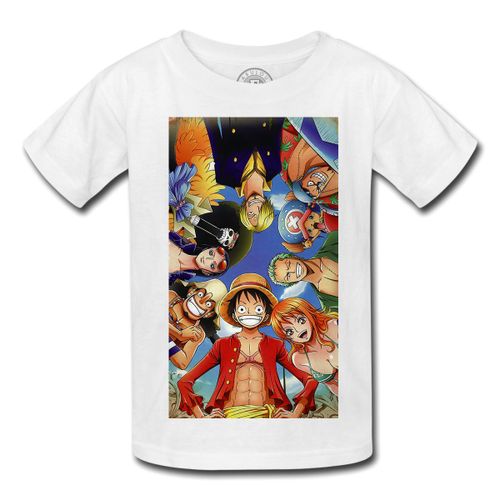 T-Shirt Enfant Onepiece Euipage Du Chapeau De Pailles
