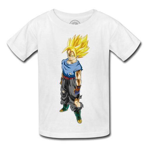 T-Shirt Enfant Dbz Dragon Ball Super Sayen Sayajin Saian Goku Sangoku Manga Anime