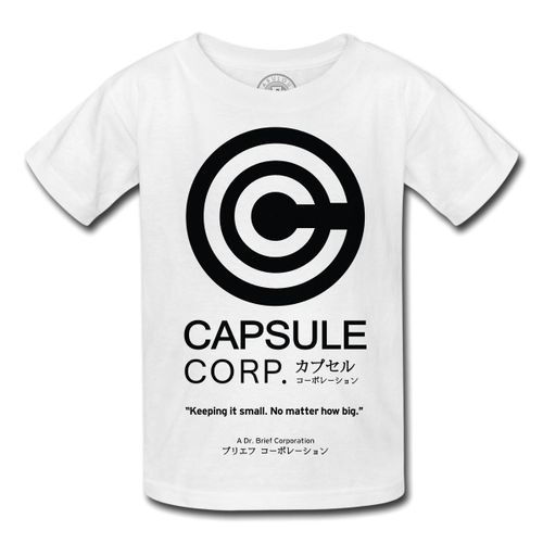 T-Shirt Enfant Capsule Corp Dragon Ball Dbz Manga Anime Japan