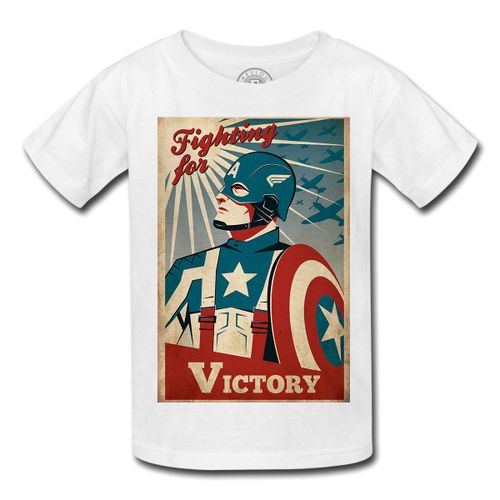 T-Shirt Enfant Captain America Capitaine Victoire Victory Avengers Hero