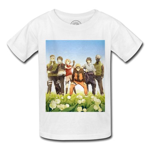 T-Shirt Enfant Naruto Equipe 7  Kakashi Yamato Sakura Sasuke
