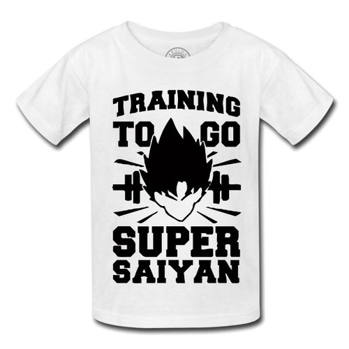 T-Shirt Enfant Super Sayan Entrainement Training Dragon Ball Z Dbz Manga Anime
