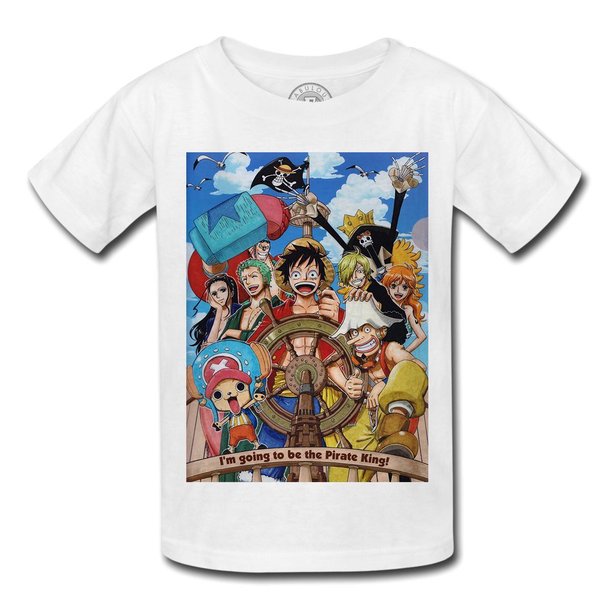 T-shirt enfant one piece le roi des pirates | Rakuten