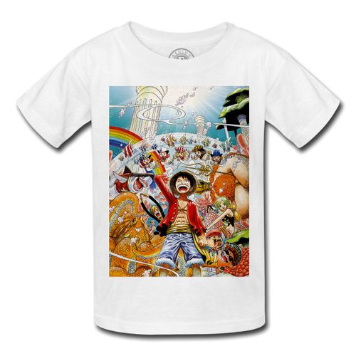 T-Shirt Enfant One Piece Iles Des Hommes Poissons