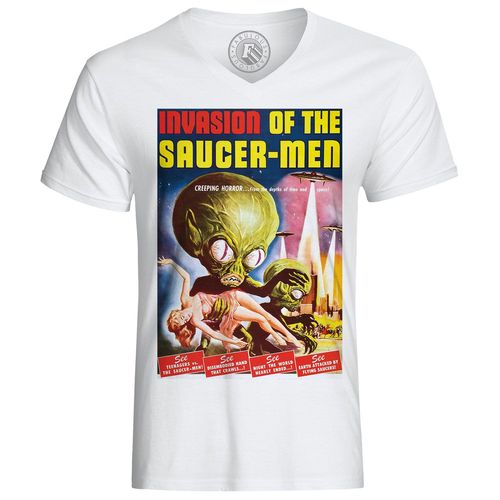 T-Shirt Alien Invasion Of The Saucer Men Cinema Film E T Vintage