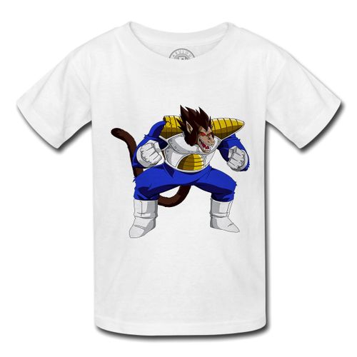 T-Shirt Enfant Dbz Vegeta Dragon Ball Transformation Monkey Oomaru Manga Anime Japan