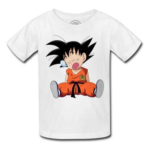 T-Shirt Enfant Dragon Ball Dbz Sangoku Sleep Goku Dort