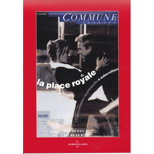 Théâtre De La Commune, La Place Royale, Brigitte Jacques-Wajeman, 1992