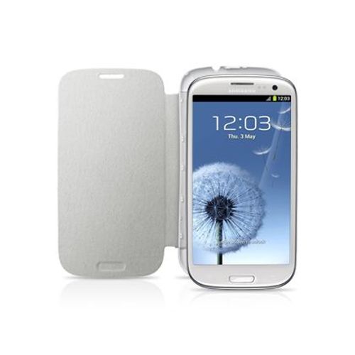 Etui Samsung Galaxy S3 I9300 Blanc Flip Cover Origine Constructeur