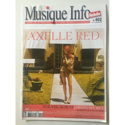Musique Info Hebdo  N* 402  Couverture Axelle Red 