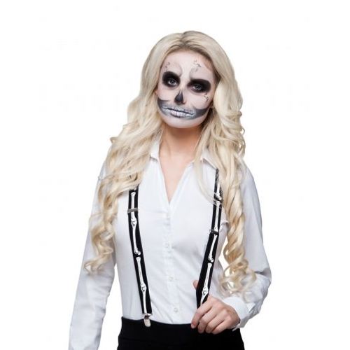 Bretelles Squelette Adulte Halloween,