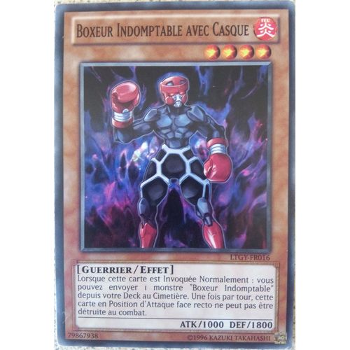 Carte Yu-Gi-Oh - Boxeur Indomptable Avec Casque - Ltgy-Fr016 Commune