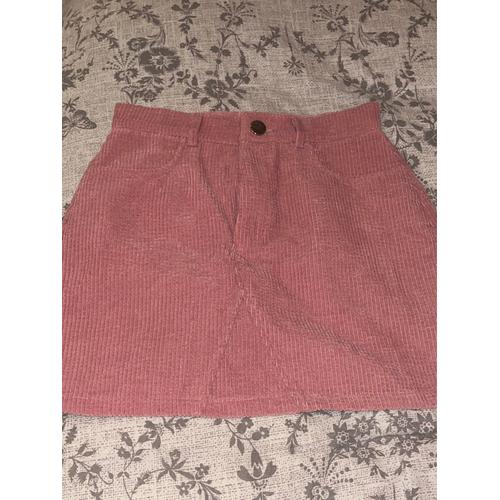Jupe Velour Vieux Rose Shein Taille Xs