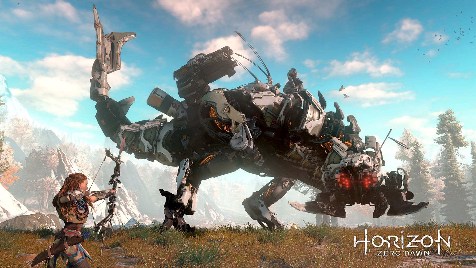 Horizon zero dawn remastered обзор. Хоризон Зеро давн. Длинношей Хоризон. Лиходей хорайзон. Лиходей Horizon Zero Dawn.