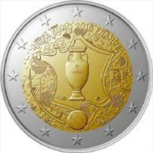 France = Pièce Commémorative De 2 Euros, Année 2016 U E F A Coupe D'europe De Football, Neuve