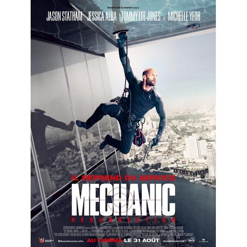 Mechanic Résurrection - Véritable Affiche De Cinéma Pliée - Format 40x60 Cm - De Dennis Gansel Avec Jason Statham, Jessica Alba, Tommy Lee Jones, Michelle Yeoh, Natalie Burn, Sam Hazeldine - 2016