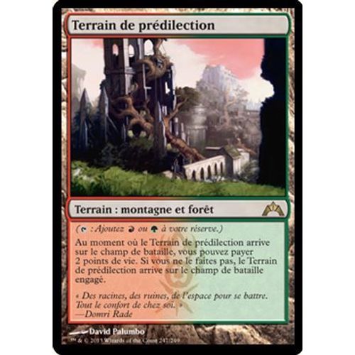 Magic - Mtg - Terrain De Prédilection - Foil - Insurrection 247/249