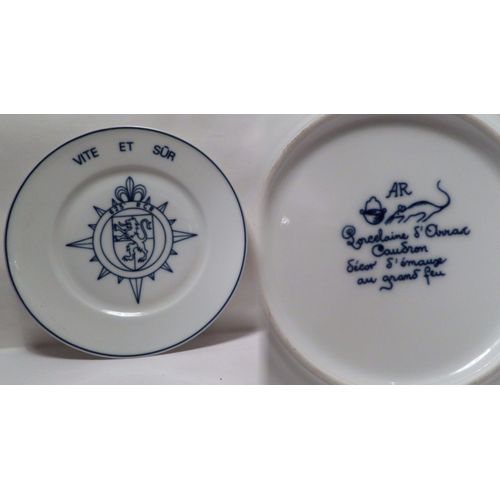 Assiette Porcelaine Du 625ème Régiment De Circulation Routière (Rcr) À Arras - 1992