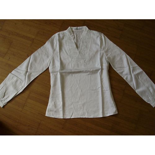 Chemise Tex Coton 38 Blanc Cassé