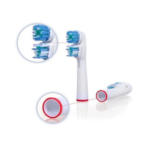 Pearlclean - 8pcs - Têtes De Brosse (2x4) De Remplacement Pour Braun Oral-B Dual Clean (Eb417-4) - Entièrement Compatible Avec Les Modèles De Brosse À Dents Électrique Suivants : Vitality Precision Clean