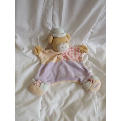 Doudou Ours Clown Rose Violet Takinou