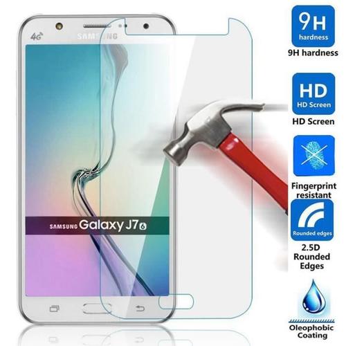 Pour Galaxy J7 (2016) Sm-J710 Verre Trempé Film De Protection D'écran Tactile Vitre [Fine] Anti Choc Casse