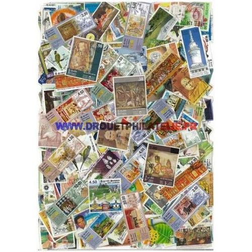 Sri Lanka 50 Timbres Differents Obliteres