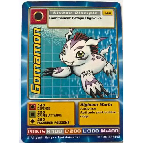 Gomamon - Carte Digimon 1ère Édition