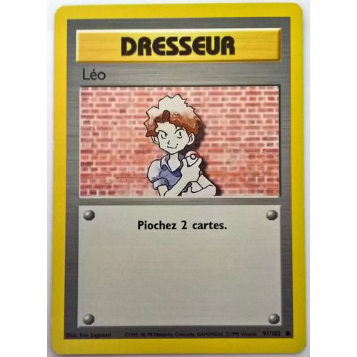 Carte Dresseur Léo 91/102 Set De Base Fr