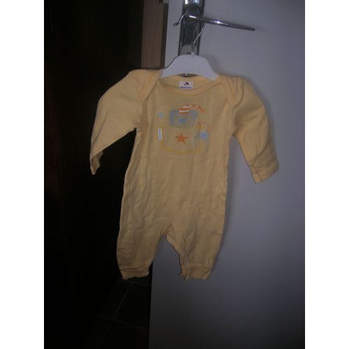 Body Absorba Coton 6 Mois Jaune