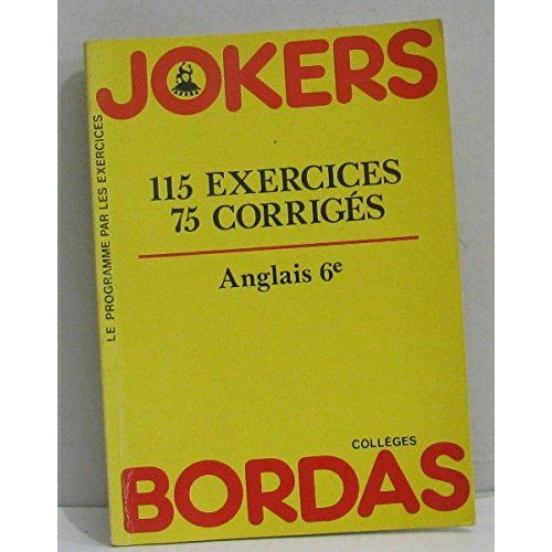 Jokersordas Anglais 6ème