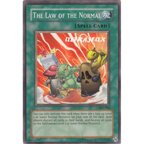 Yu-Gi-Oh! - Ast-094 - The Law Of The Normal - Commune