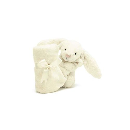 Doudou Lapin Blanc Creme Bashful Soother Mouchoir Couverture Bébé Naissance Peluche Bunny Comforter Jelly Cat