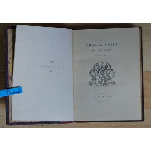 Le Chansonnier Huguenot 