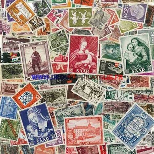 Sarre - Lot De 25 Timbres Differents -