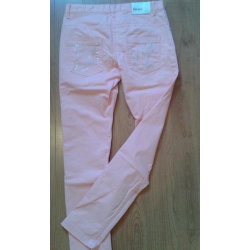 Pantalon Dkny Coton 12 Ans (Xs) Rose 