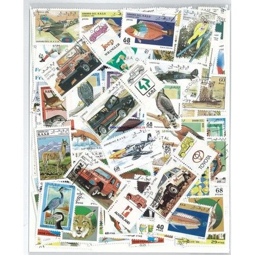 Sahara Occidental 100 Timbres Differents Obliteres