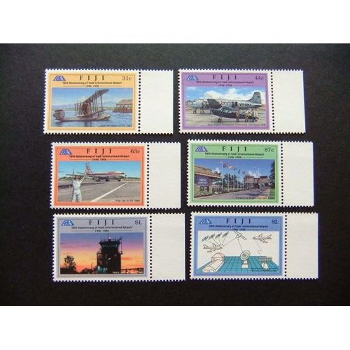 Fidji Fiji 1996 50 º De L´Aéroport International Nadi Yvert 799 / 804 ** Mnh