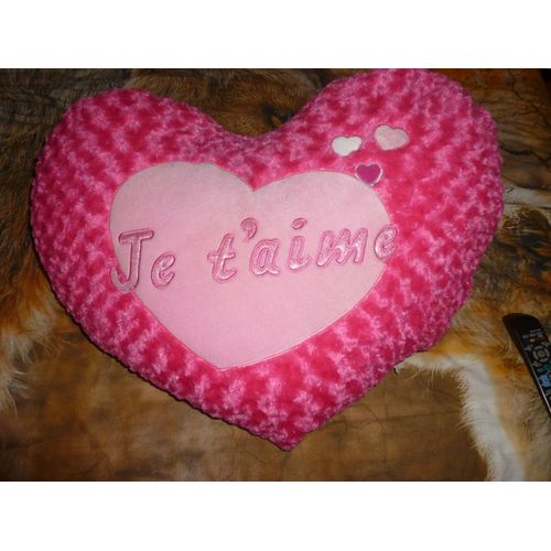 Coussin Rose Je Taime Grand